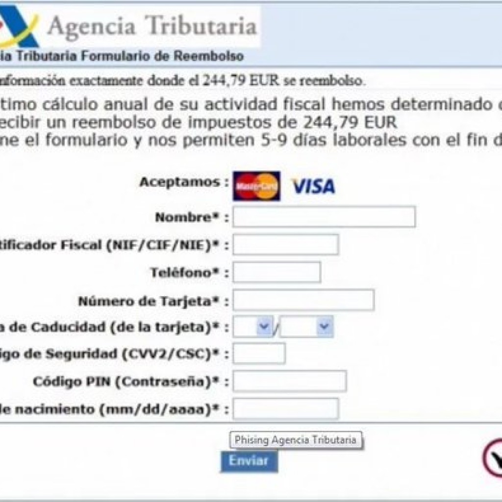 Imagen web agencia tributaria