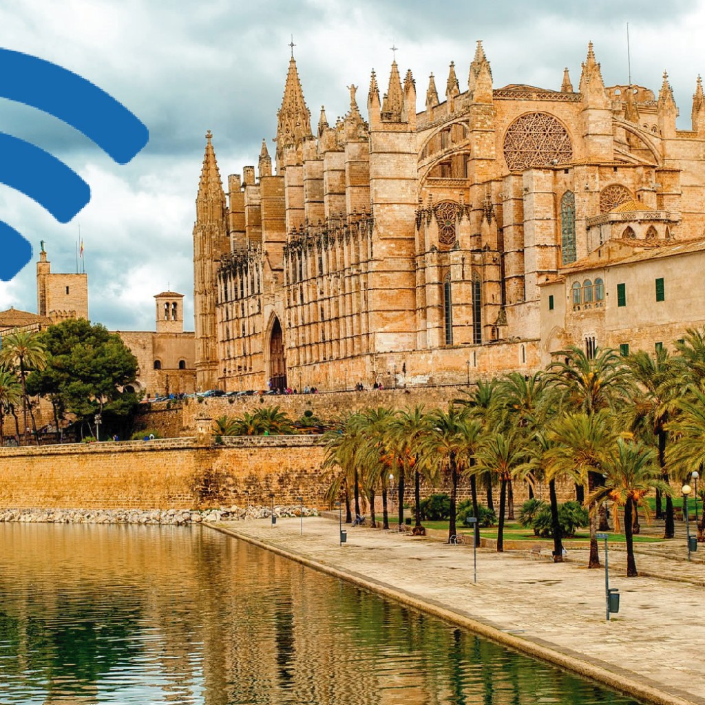 Foto de Mallorca con icono de Wifi