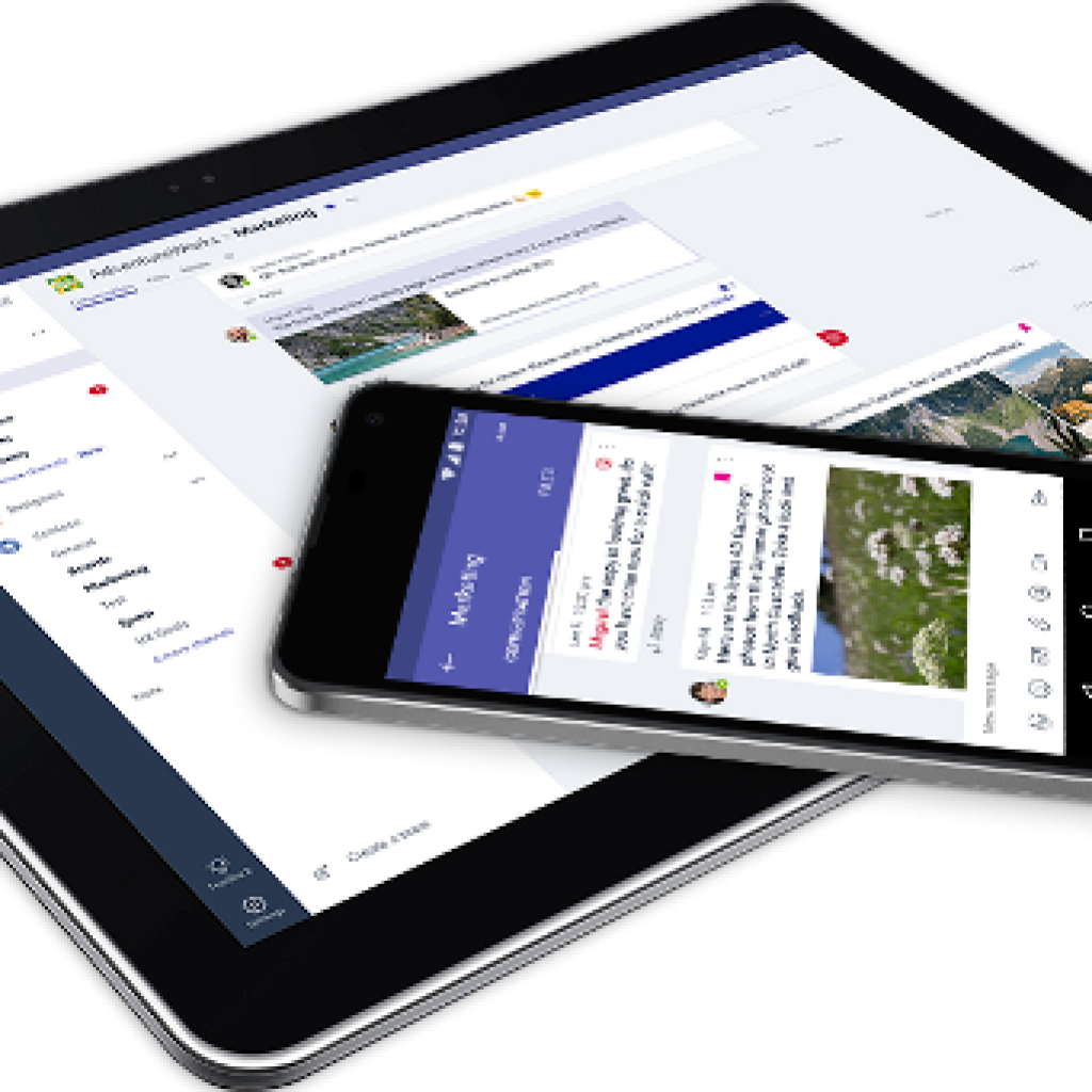 Microsoft Teams en tablet y móvil